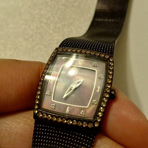 Skagen Denmark Women Dark Brown Stainless Steel Watch Japan Quartz Movt WR 3ATM main image 10